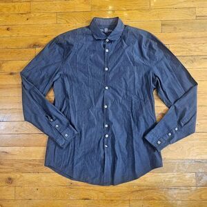 John Varvatos Men's Small Button Up Collared Long Sleeve Casual Shirt